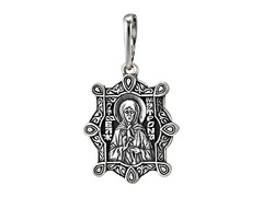 Серебряная подвеска с ликом Святой Матроны